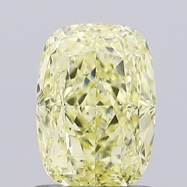 1.06ct Cushion modified Lab Grown Diamond (Colour Fancy Yellow, Clarity VS1, IGI Certified) - Lavender Creek Gems 