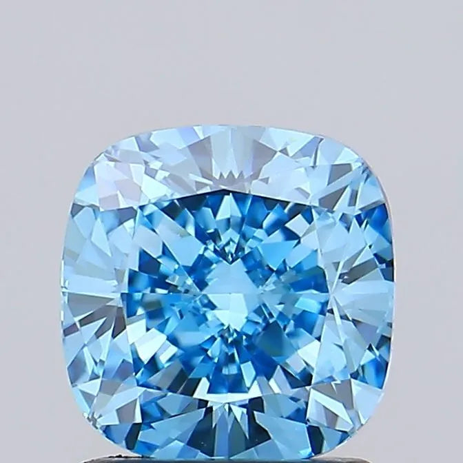 1.53ct Cushion modified Lab Grown Diamond (Colour Fancy Vivid Blue, Clarity VVS2, IGI Certified)