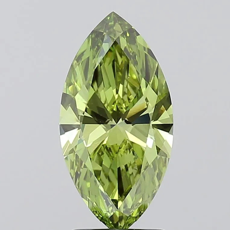 2.00ct Marquise Lab Grown Diamond (Colour Fancy Vivid Green, Clarity VS1, IGI Certified)