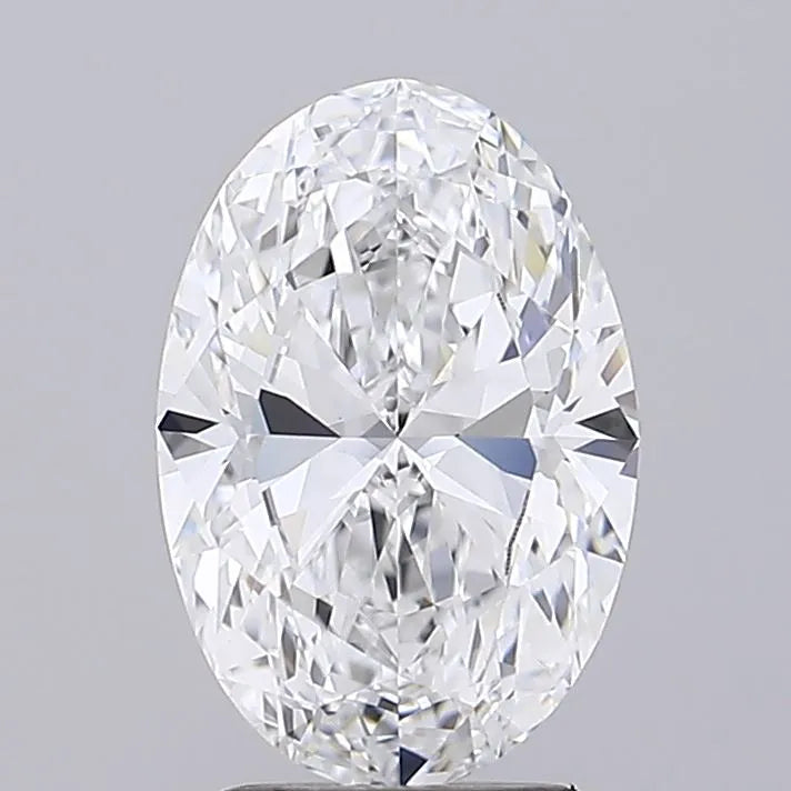 2.06ct Oval Lab Grown Diamond (Colour E, Clarity VVS1, IGI Certified)