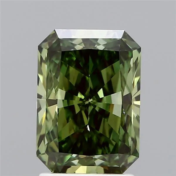 2.18ct Radiant Lab Grown Diamond (Colour Fancy Vivid Green, Clarity VS1, IGI Certified)