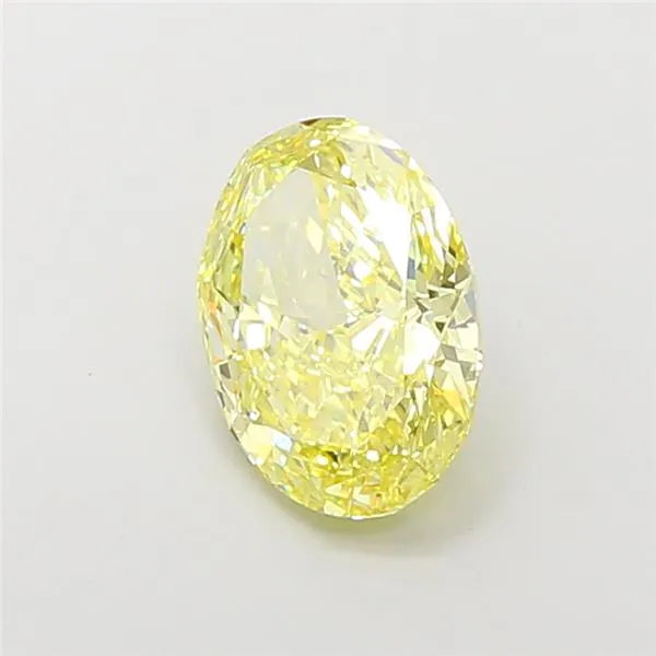 2.29ct Oval Lab Grown Diamond (Colour Fancy Yellow, Clarity VVS2, IGI Certified)