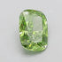 2.50ct Cushion modified Lab Grown Diamond (Colour Fancy Vivid Green, Clarity VS1, IGI Certified)