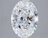 2.55ct Oval Lab Grown Diamond (Colour E, Clarity VVS2, IGI Certified)