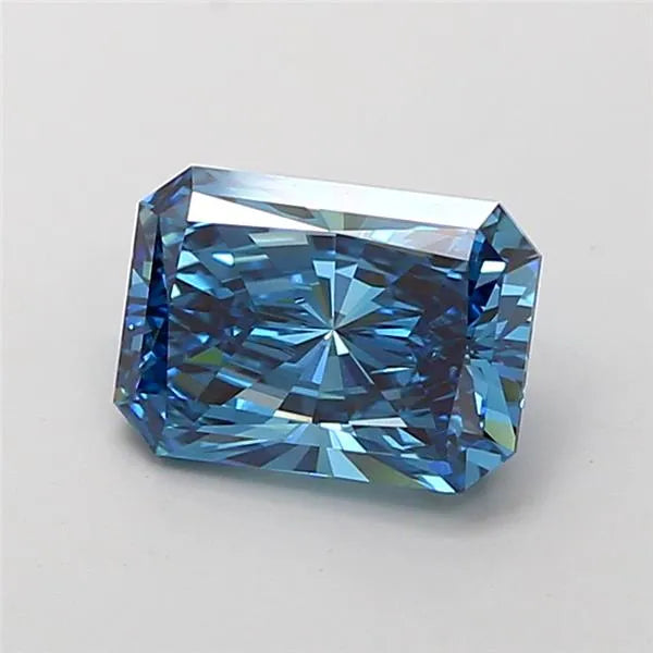 2.55ct Radiant Lab Grown Diamond (Colour Fancy Vivid Blue, Clarity VS1, IGI Certified)