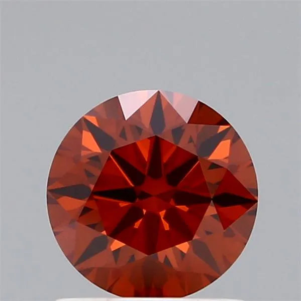 1.06ct Round Lab Grown Diamond (Colour Fancy Deep Orange, Clarity VVS2, Cut ID, IGI Certified) - Lavender Creek Gems 