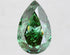 3.40ct Pear Lab Grown Diamond (Colour Fancy Vivid Green, Clarity VS1, IGI Certified) - Lavender Creek Gems 