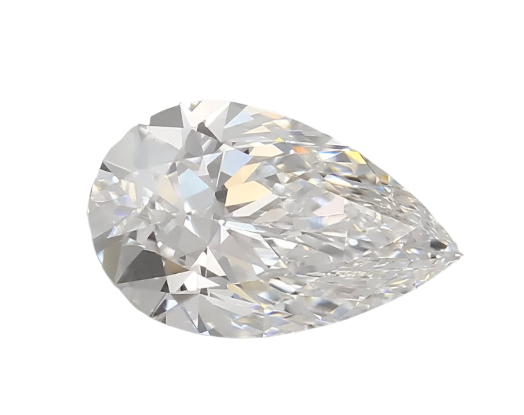 2.46ct Pear Lab Grown Diamond (Colour D, Clarity VS1, IGI Certified) - Lavender Creek Gems 