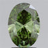 1.81ct Oval Lab Grown Diamond (Colour Fancy Vivid Green, Clarity VS1, Cut EX, IGI Certified) - Lavender Creek Gems 
