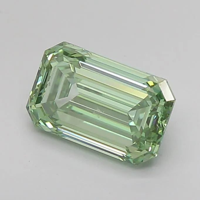 1.62ct Emerald Lab Grown Diamond (Colour Fancy Vivid Green, Clarity VS1, IGI Certified)