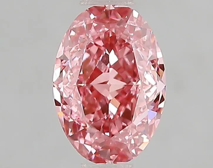 1.24ct Oval Lab Grown Diamond (Colour Fancy Vivid Pink, Clarity VS1, IGI Certified) - Lavender Creek Gems 