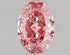 1.24ct Oval Lab Grown Diamond (Colour Fancy Vivid Pink, Clarity VS1, IGI Certified) - Lavender Creek Gems 