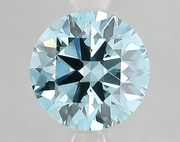 2.10ct Round Lab Grown Diamond (Colour Fancy Vivid Blue, Clarity VS1, Cut ID, IGI Certified)