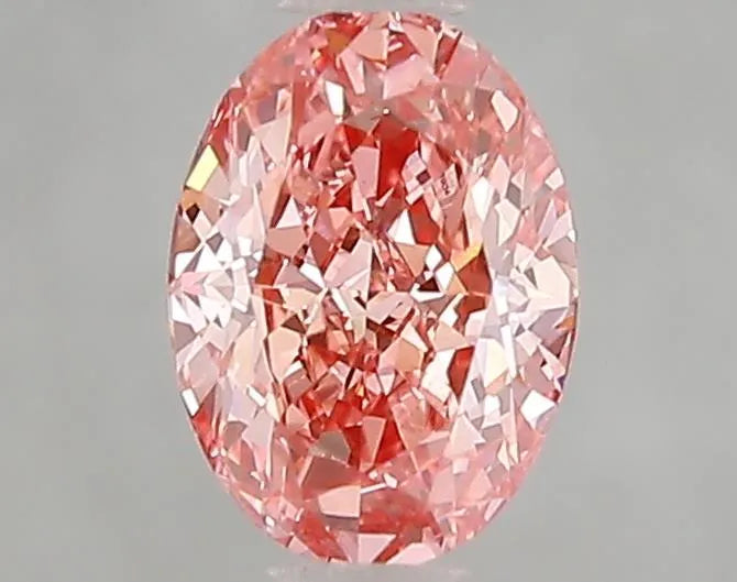 1.03ct Oval Lab Grown Diamond (Colour Fancy Vivid Pink, Clarity VS1, IGI Certified) - Lavender Creek Gems 
