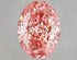 1.03ct Oval Lab Grown Diamond (Colour Fancy Vivid Pink, Clarity VS1, IGI Certified) - Lavender Creek Gems 