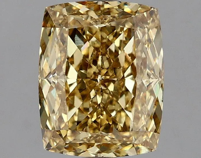 2.24ct Cushion modified Lab Grown Diamond (Colour Fancy Vivid Yellow, Clarity VS1, IGI Certified)