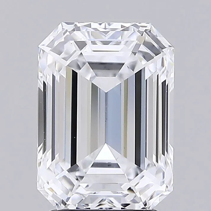 3.00ct Emerald Lab Grown Diamond (Colour D, Clarity VVS2, IGI Certified)