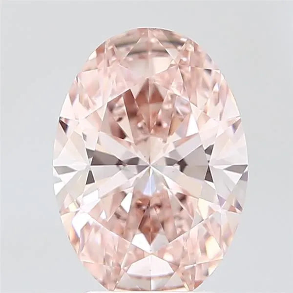 3.01ct Oval Lab Grown Diamond (Colour Fancy Intense Pink, Clarity VS1, IGI Certified)