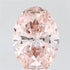3.01ct Oval Lab Grown Diamond (Colour Fancy Intense Pink, Clarity VS1, IGI Certified)