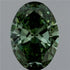 3.51ct Oval Lab Grown Diamond (Colour Fancy Vivid Green, Clarity VVS2, IGI Certified)