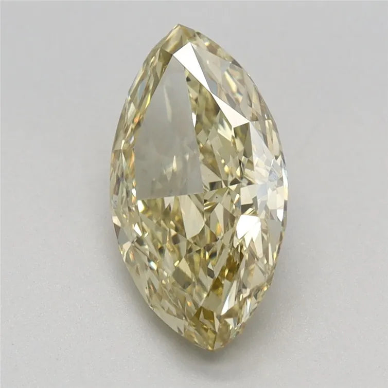 1.67ct Marquise Lab Grown Diamond (Colour Fancy Intense Yellow, Clarity VS1, IGI Certified) - Lavender Creek Gems 