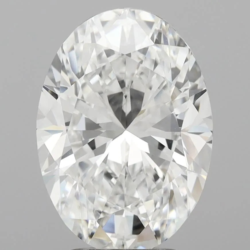 4.00ct Oval Lab Grown Diamond (Colour D, Clarity VVS2, IGI Certified)