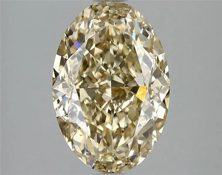 3.07ct Oval Lab Grown Diamond (Colour Fancy Yellow, Clarity VS1, IGI Certified)