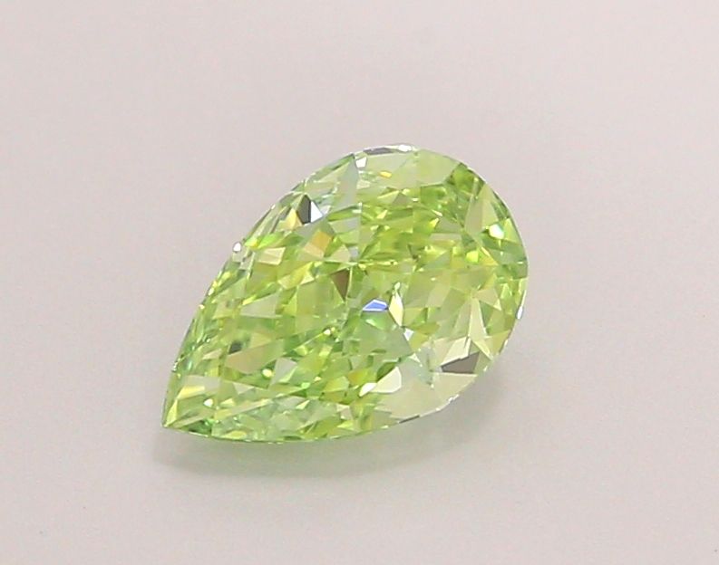1.00ct Pear Lab Grown Diamond (Colour Fancy Vivid Green, Clarity VVS2, IGI Certified)