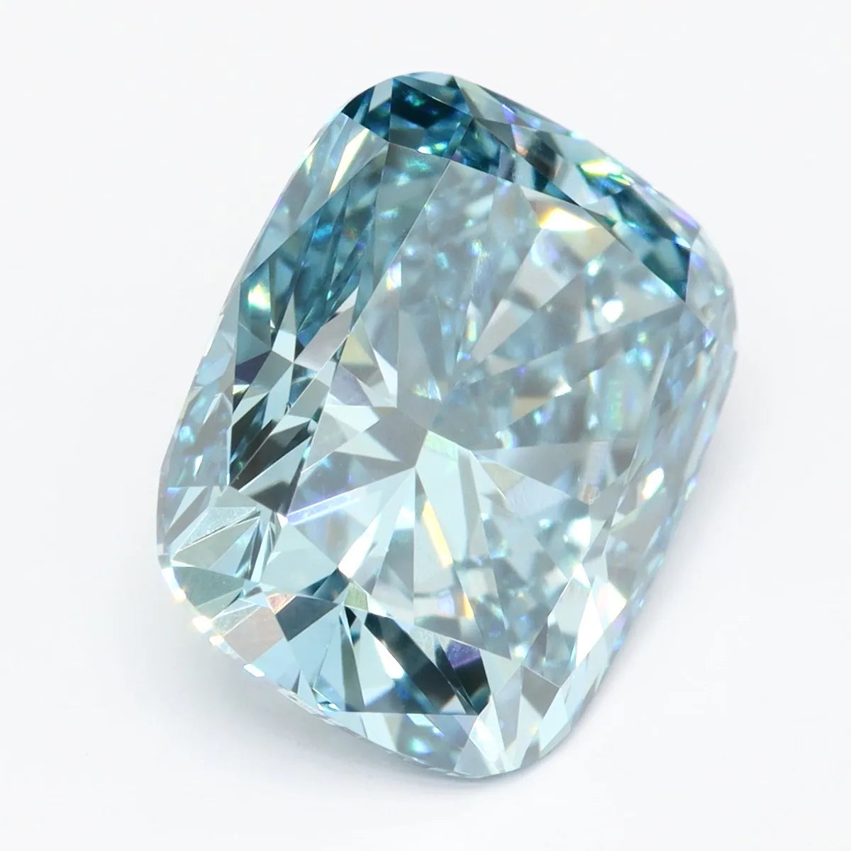3.04ct Cushion brilliant Lab Grown Diamond (Colour Fancy Vivid Blue, Clarity VS1, IGI Certified)