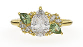The Fleur Ring | Pear | Setting Only - Lavender Creek Gems 
