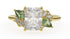 The Fleur Ring | Radiant | Setting Only - Lavender Creek Gems 