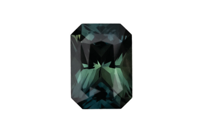1.70 CT Radiant Cut Deep Teal Sapphire - Lavender Creek Gems 