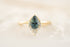 The Charlotte Ring - 0.93 CT Pear Teal Sapphire - Lavender Creek Gems 