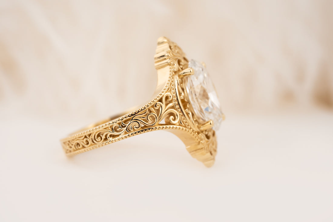 The Chantilly Ring | 2.55 CT Oval Diamond