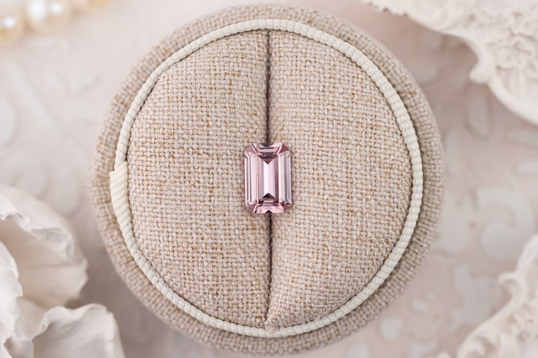 2.08 CT Emerald Cut Mauve Sapphire - Lavender Creek Gems 