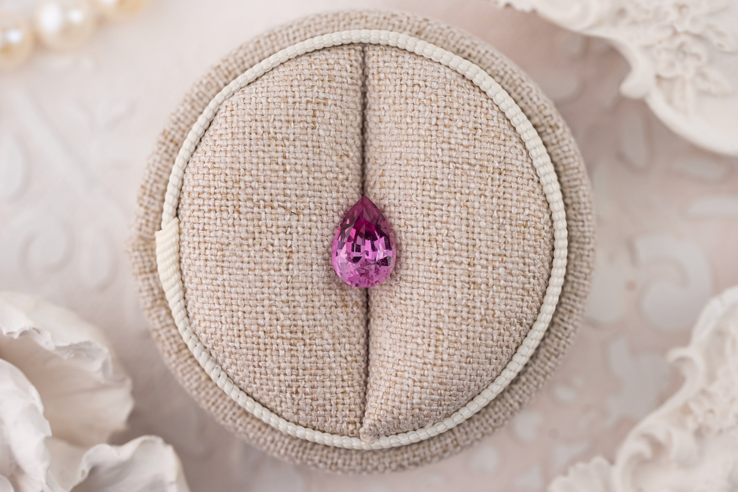 1.93 CT Pear Pink Sapphire - Lavender Creek Gems 