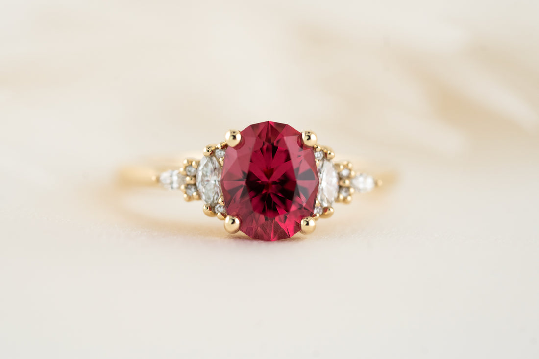 The Maeve Ring | 1.92 CT Oval Red Spinel