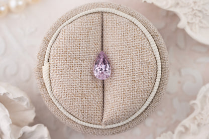 2.36 CT Pear Pastel Purple Sapphire - Lavender Creek Gems 