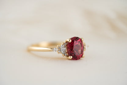 The Maeve Ring | 1.92 CT Oval Red Spinel