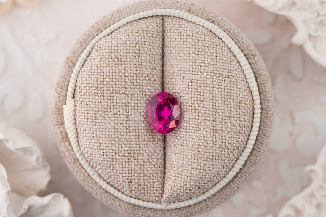 1.97 CT Oval Deep Hot Pink Sapphire - Lavender Creek Gems 