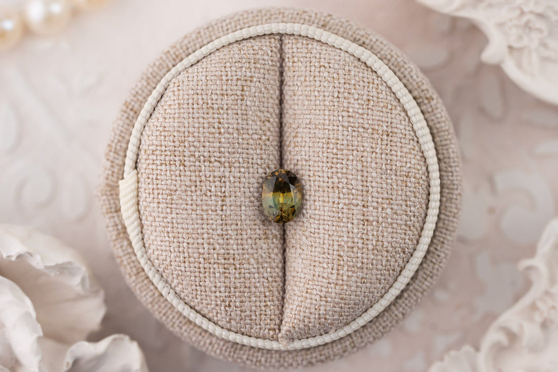 1.15 CT Oval Bicolor Montana Sapphire - Lavender Creek Gems 