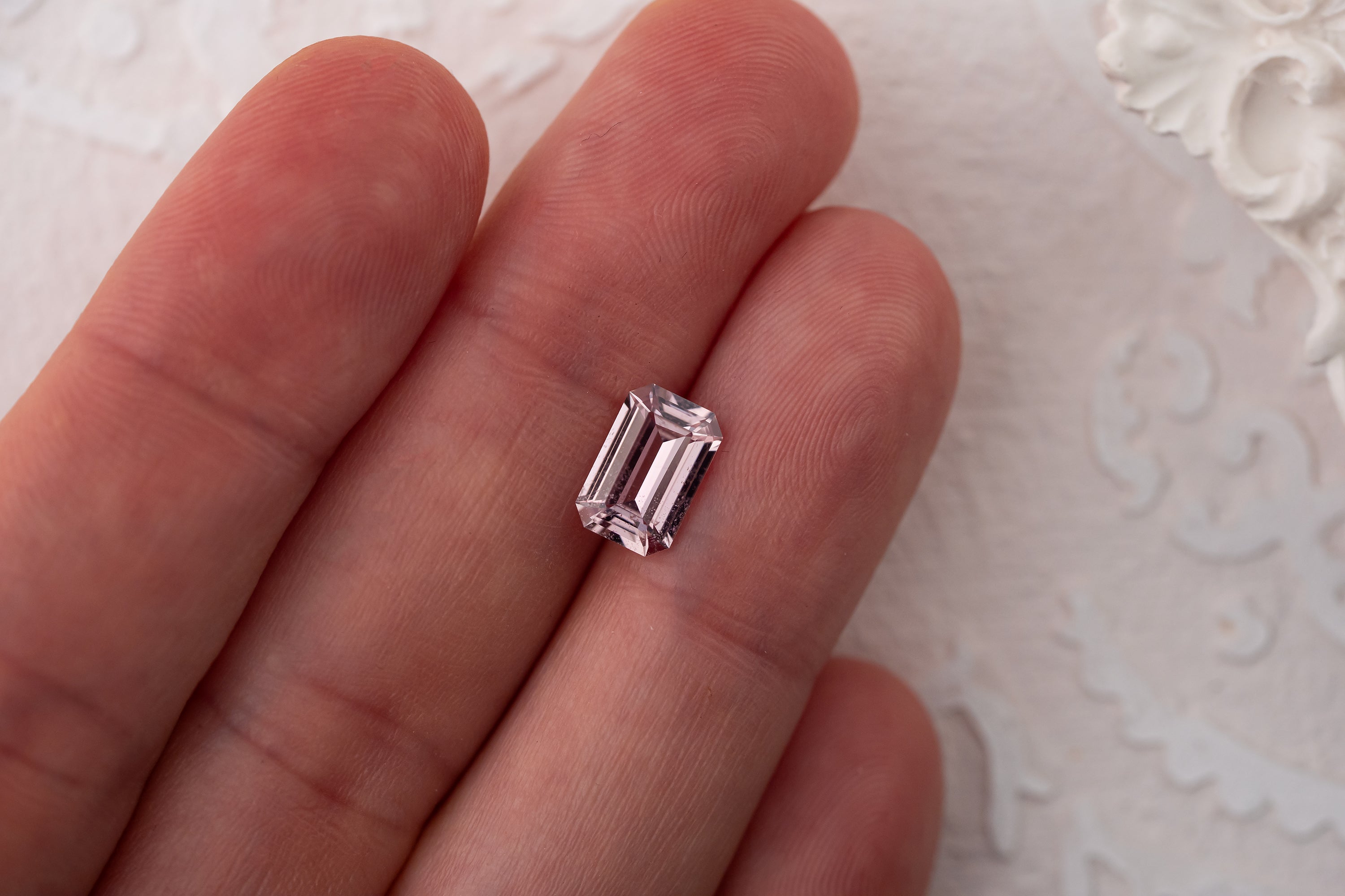 2.08 CT Emerald Cut Mauve Sapphire - Lavender Creek Gems 