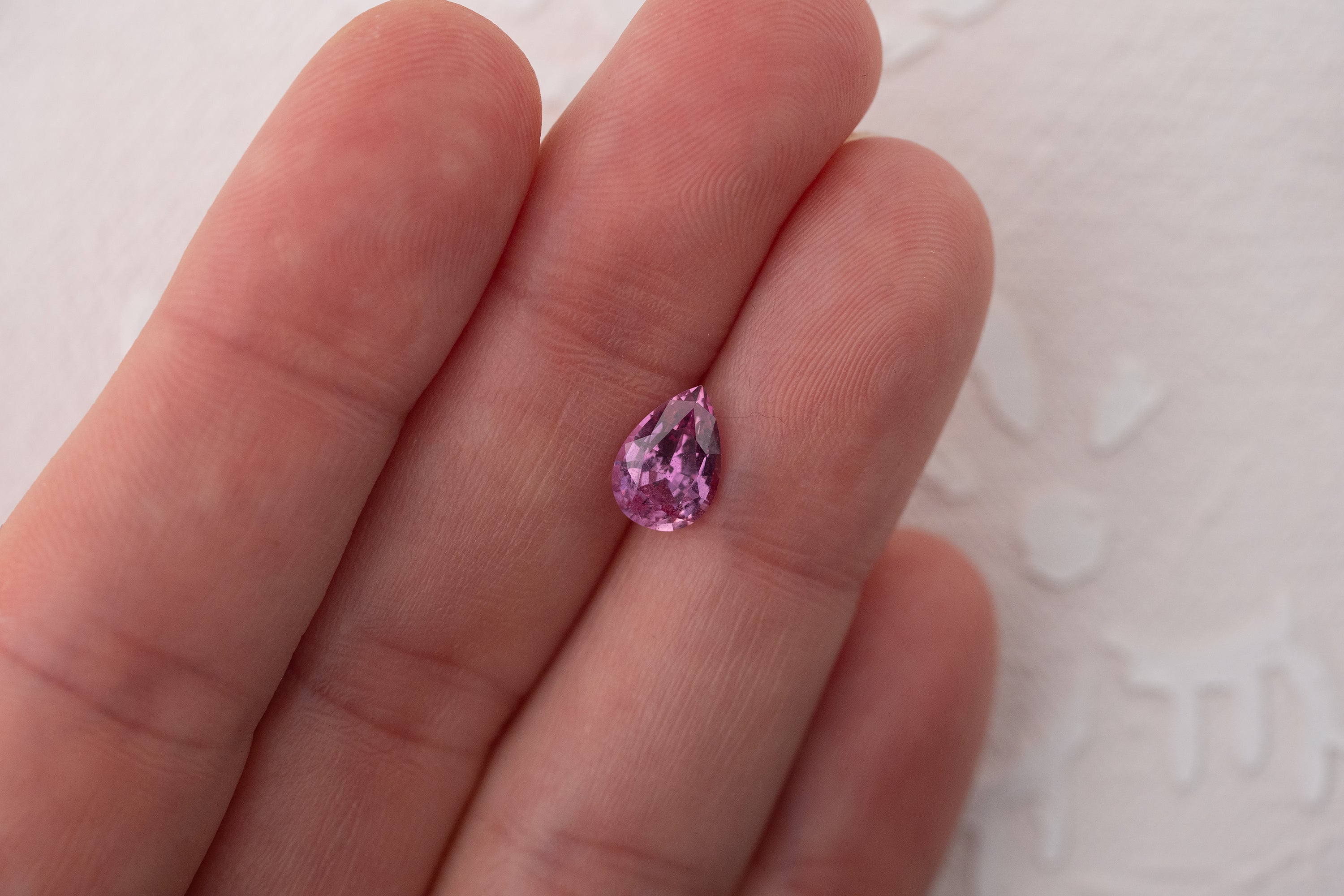 1.93 CT Pear Pink Sapphire - Lavender Creek Gems 