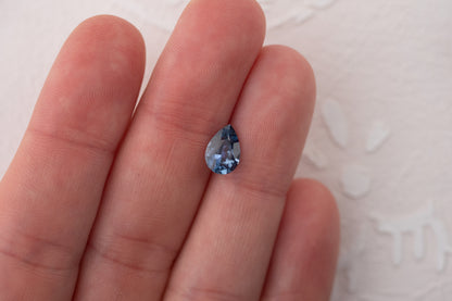 1.64 CT Pear Navy Blue Sapphire - Lavender Creek Gems 