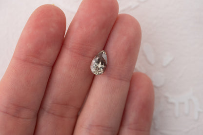 2.42 CT Pear Light Olive Green Sapphire - Lavender Creek Gems 