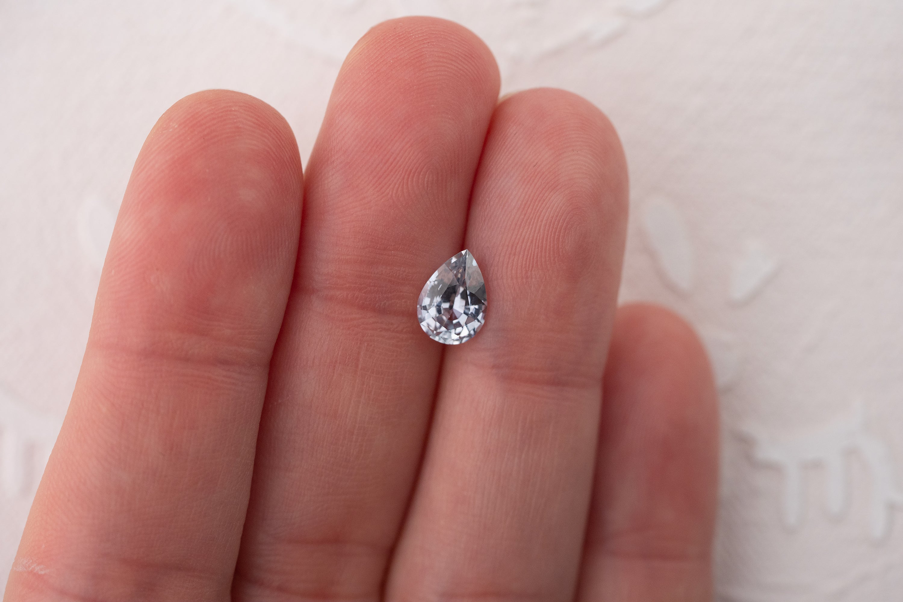 1.63 CT Pear Light Blue Sapphire - Lavender Creek Gems 