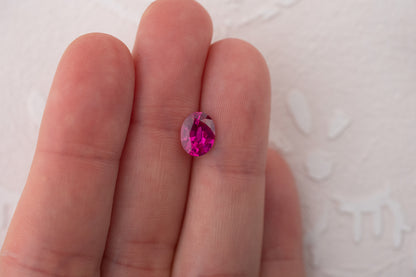 1.97 CT Oval Deep Hot Pink Sapphire - Lavender Creek Gems 