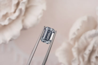 2.52 CT Emerald Cut Pale Blue Sapphire - Lavender Creek Gems 