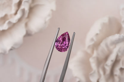1.93 CT Pear Pink Sapphire - Lavender Creek Gems 