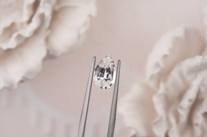 1.5 CT Pear White Sapphire - Lavender Creek Gems 